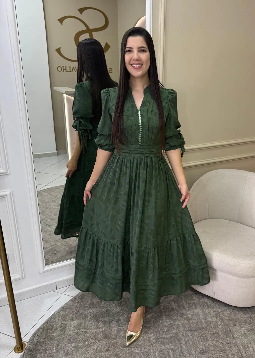 1268 | Vestido Rose - Verde