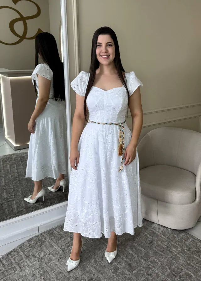 1360 | Vestido Paula - Branco