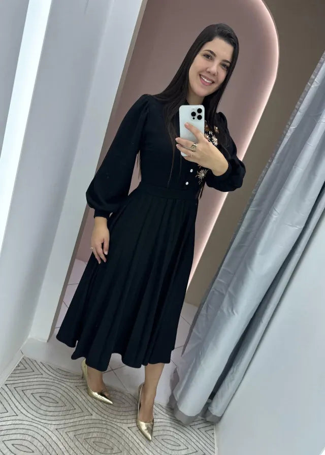 1332 | Vestido Bruna - Estampa Florida