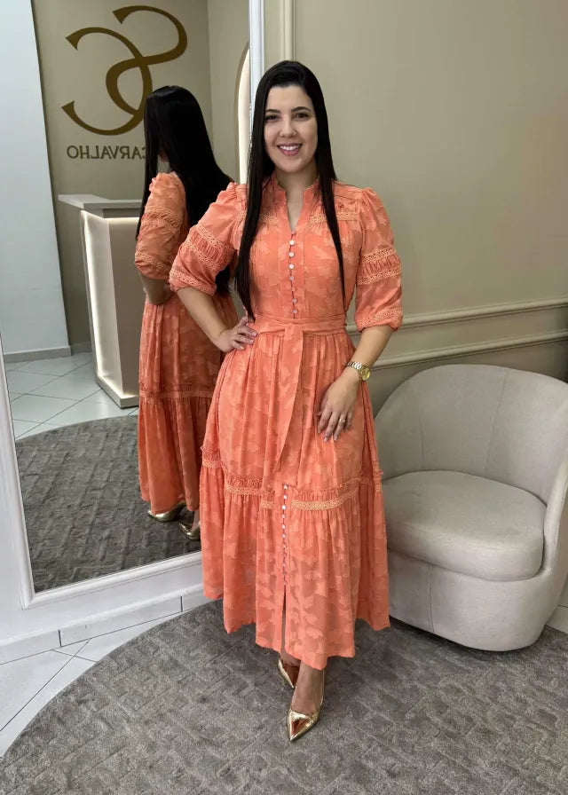 1319 | Vestido Samara - Tangerina