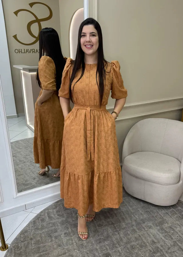 1306 | Vestido Milena - Terra Cota