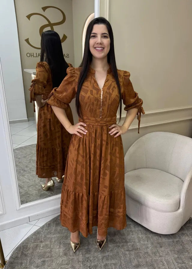 1243 | Vestido Tess - Terra Cota