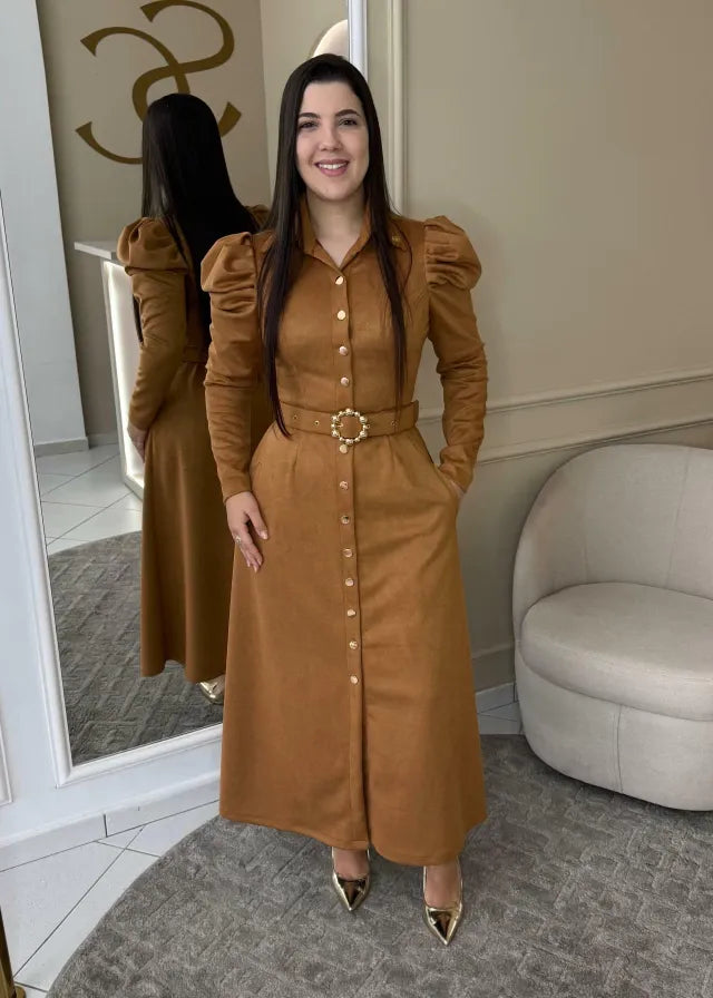 1331 | Vestido Manuela - Marrom