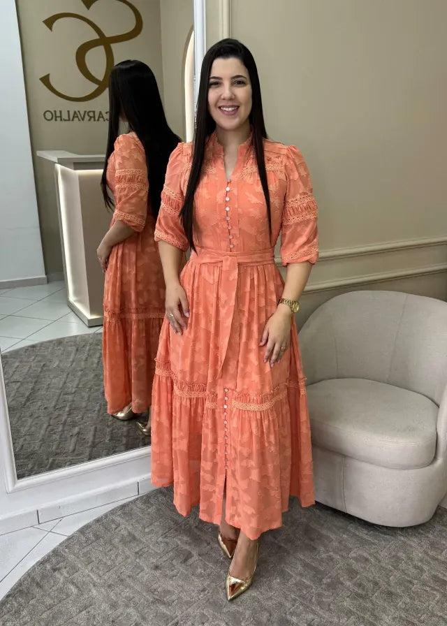 1319 | Vestido Samara - Tangerina