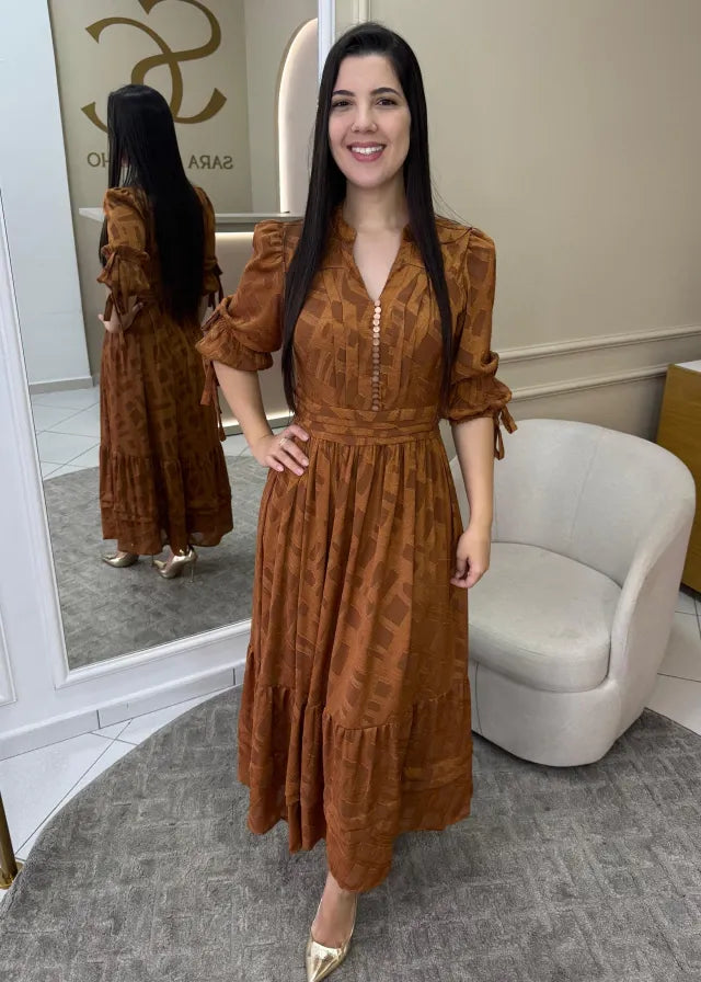 1243 | Vestido Tess - Terra Cota