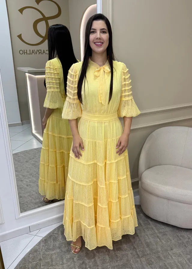1215 | Vestido Kaoany - Amarelo