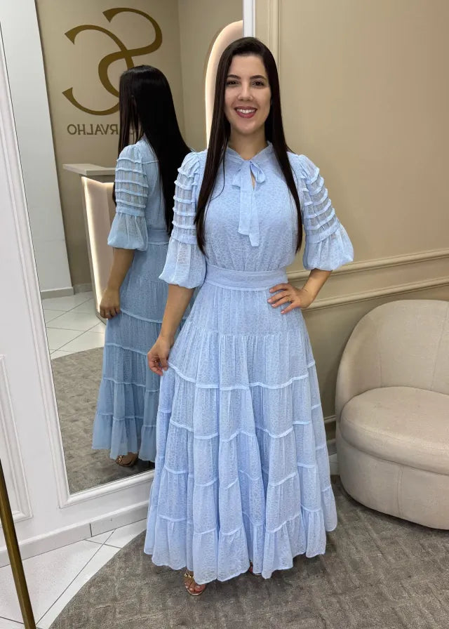 1567 | Vestido Vagnélia - Azul Serenity