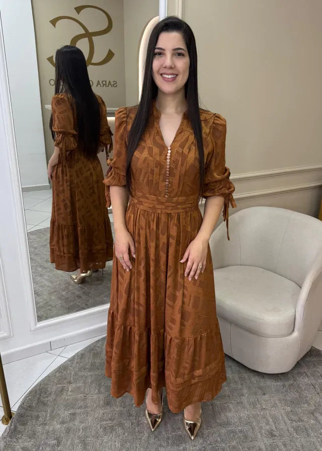 1243 | Vestido Tess - Terra Cota