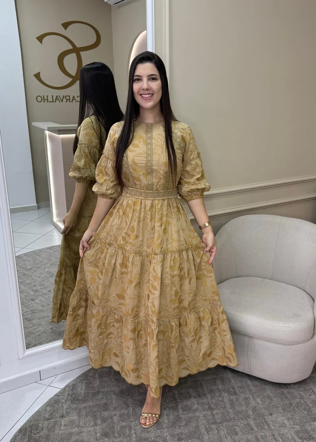 1246 | Vestido Marcia - Bege