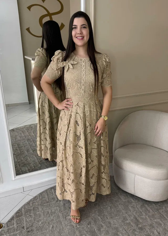 1266 | Vestido Eriene - Bege