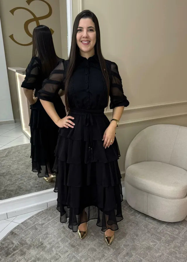 1333 | Vestido Giulia - Preto