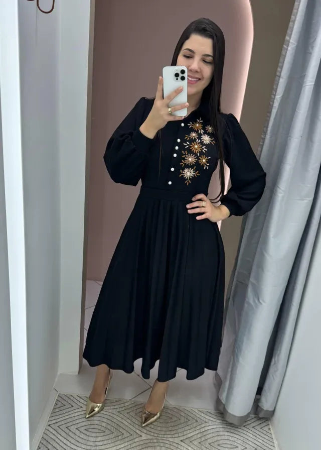 1332 | Vestido Bruna - Estampa Florida