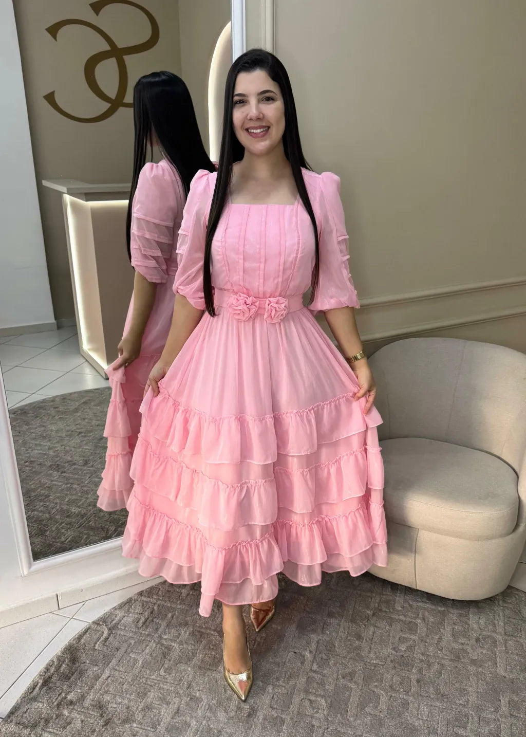 1320 | Vestido Bruna - Rosa