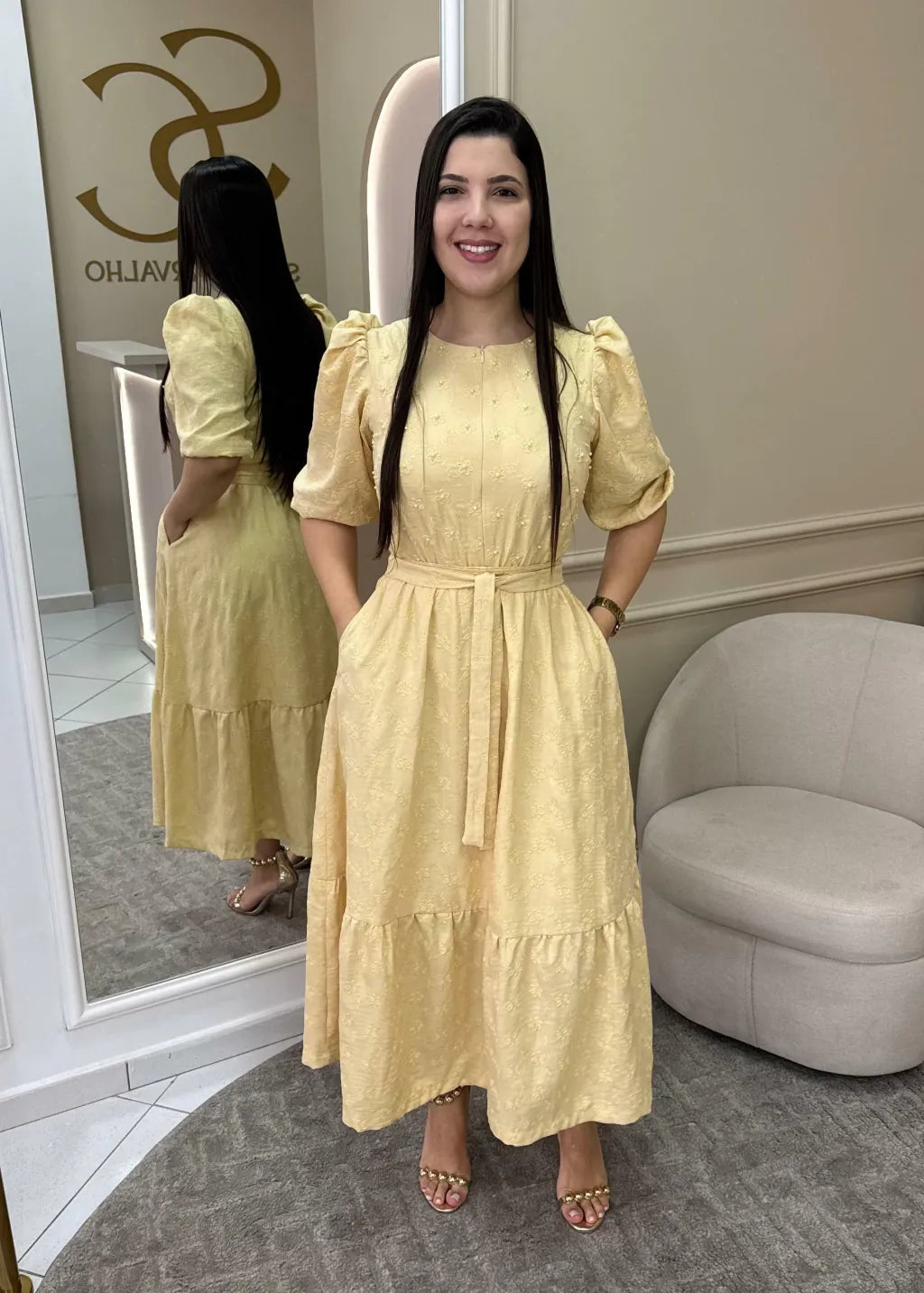 1249 | Vestido Karol - Amarelo