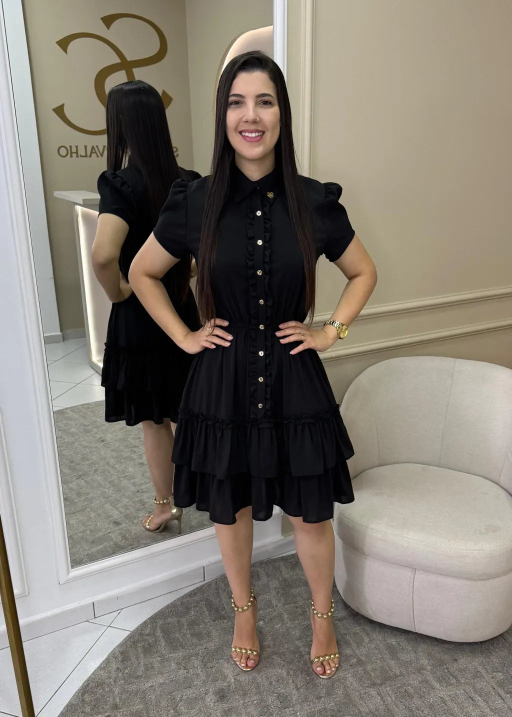 1282 | Vestido Heloisa - Preto