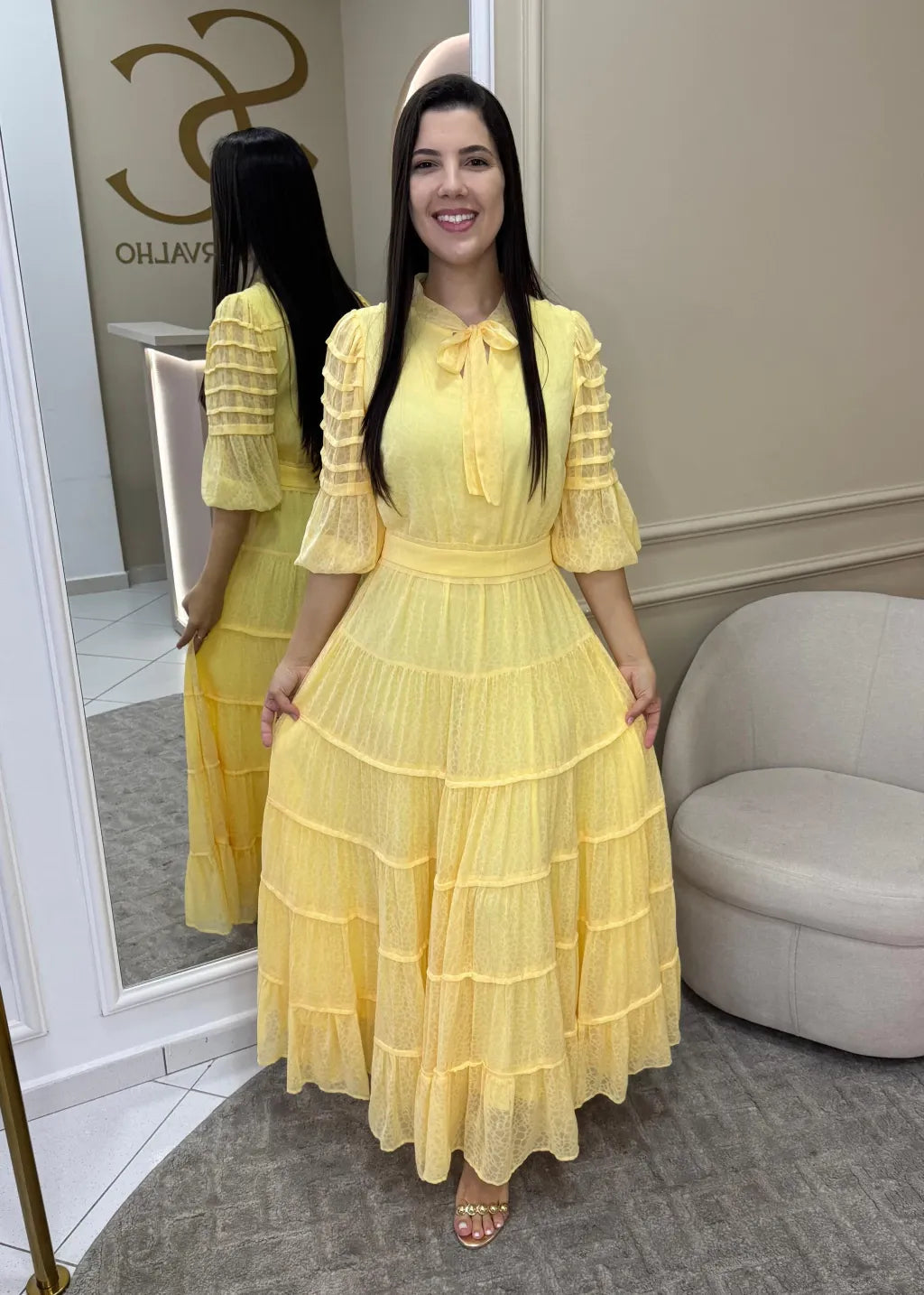 1215 | Vestido Kaoany - Amarelo