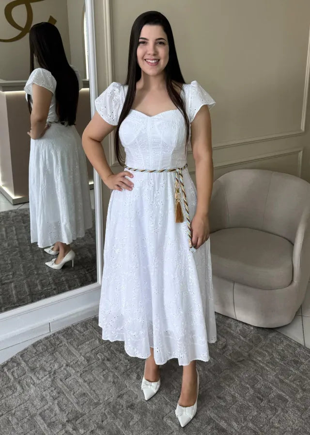 1360 | Vestido Paula - Branco