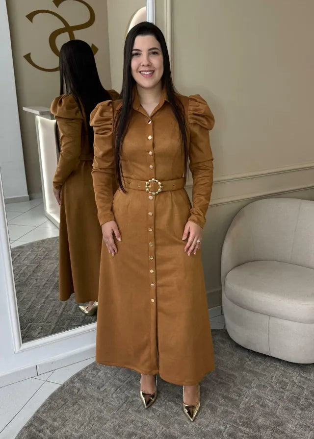 1331 | Vestido Manuela - Marrom