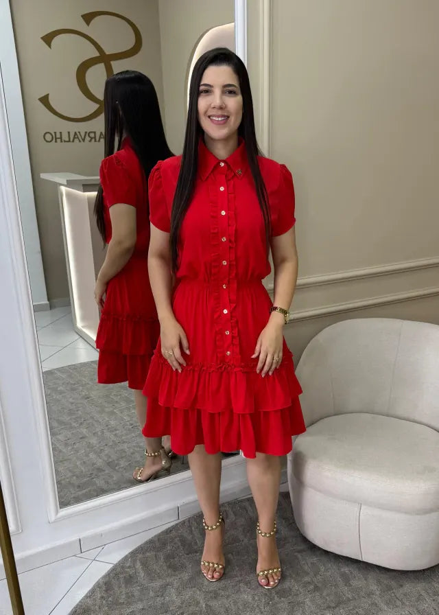 1276 | Vestido Lavinia - Vermelho