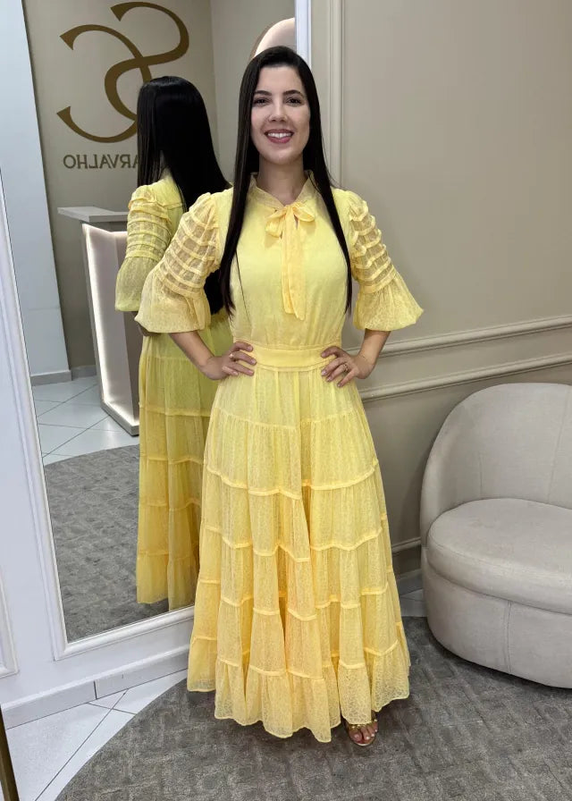 1215 | Vestido Kaoany - Amarelo