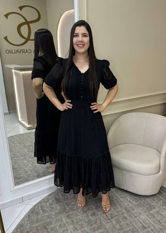 1321 | Vestido Eriene - Preto