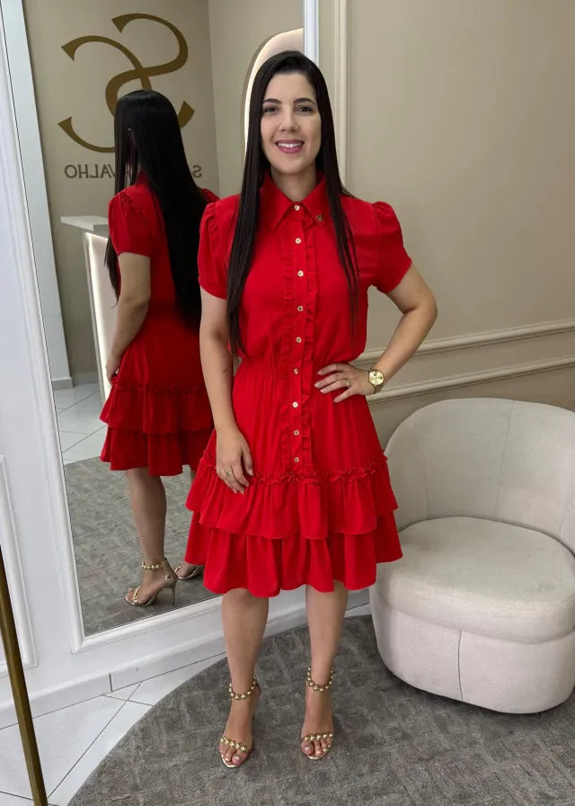 1276 | Vestido Lavinia - Vermelho