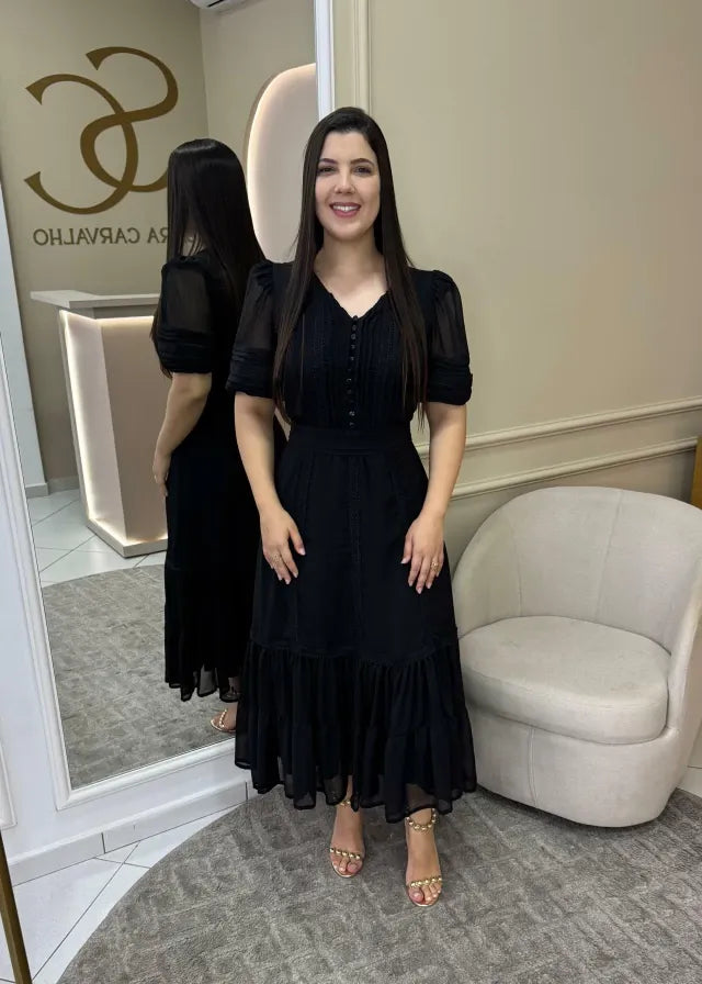 1321 | Vestido Eriene - Preto