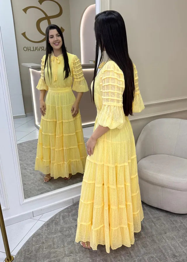 1215 | Vestido Kaoany - Amarelo