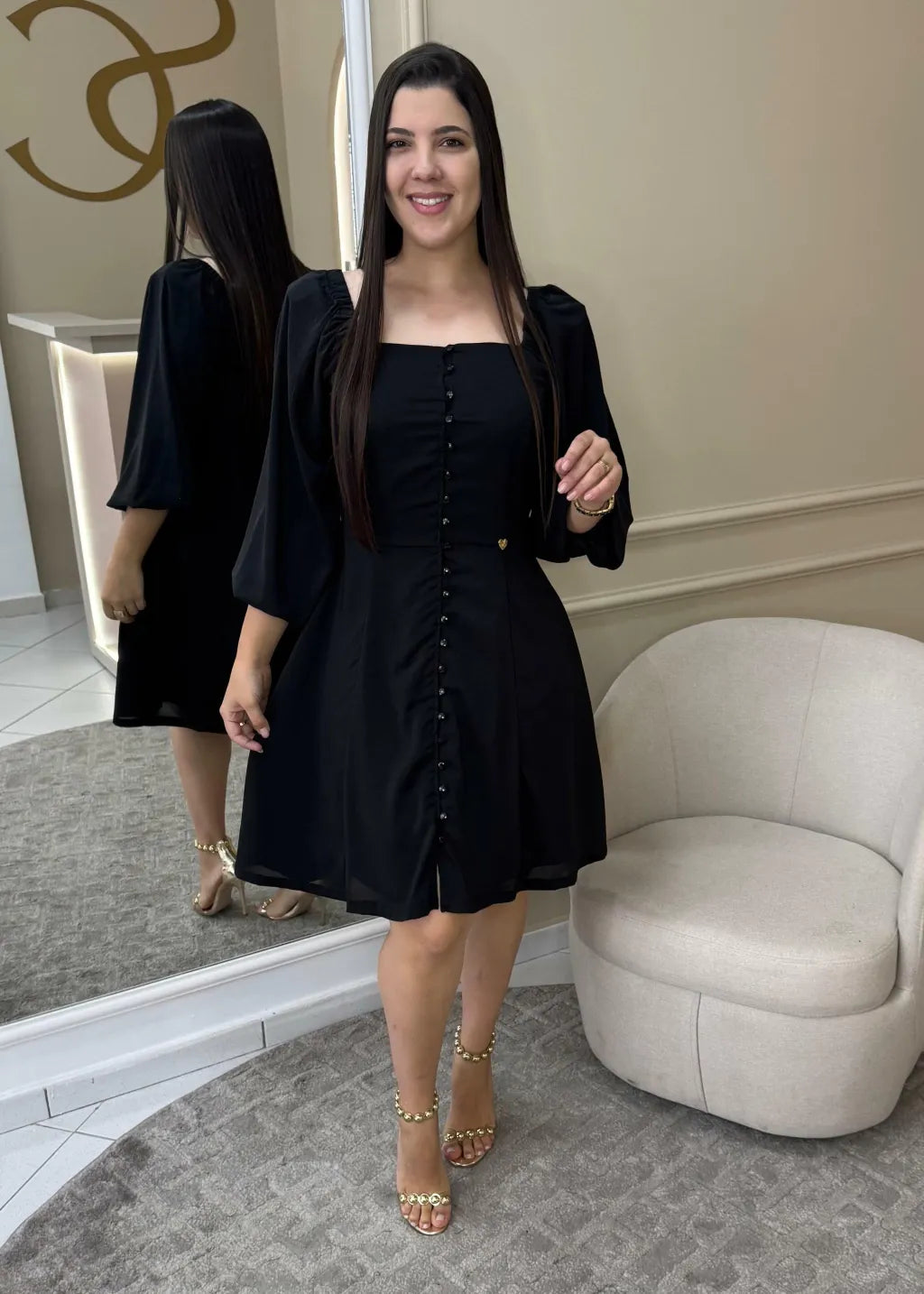 1315 | Vestido Fabíola - Preto