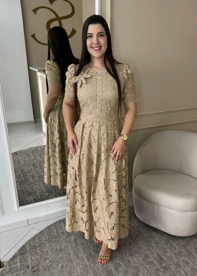 1266 | Vestido Eriene - Bege